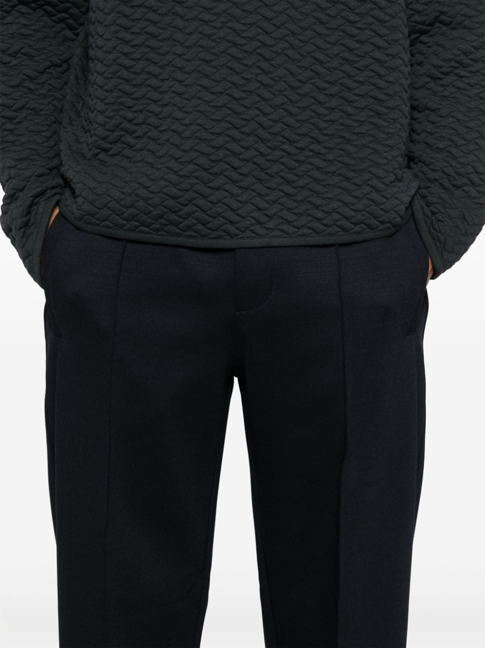 Wool blend trousers