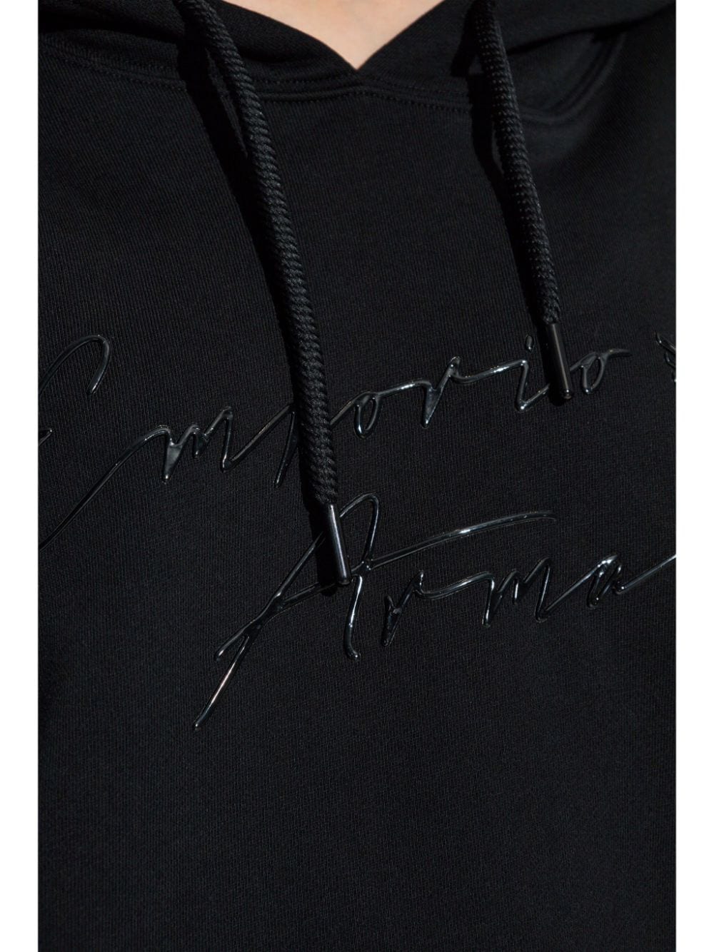 Logo cotton hoodie