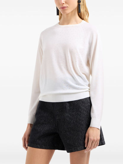 Wool crewneck sweater