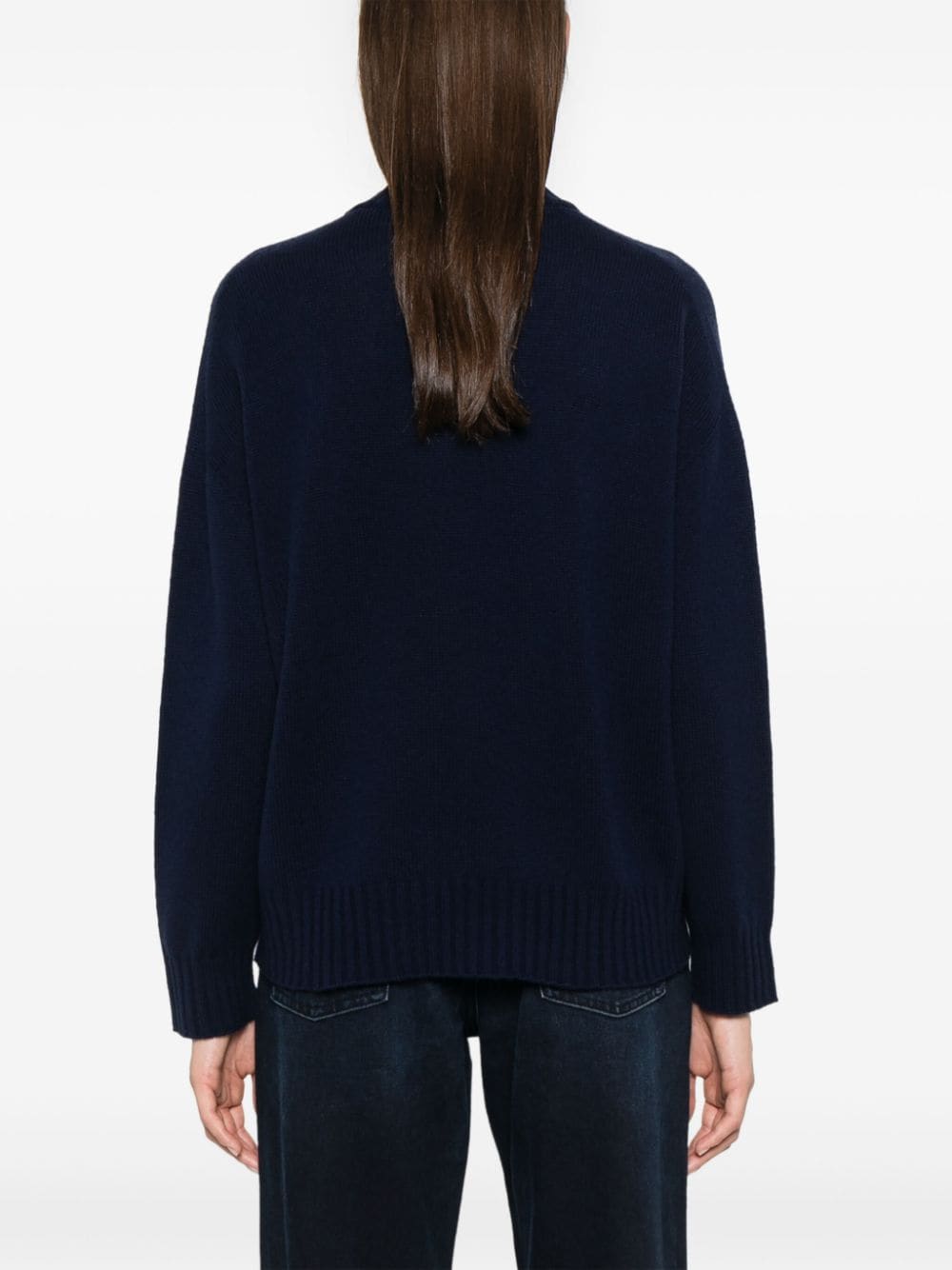 Wool v-necked sweater