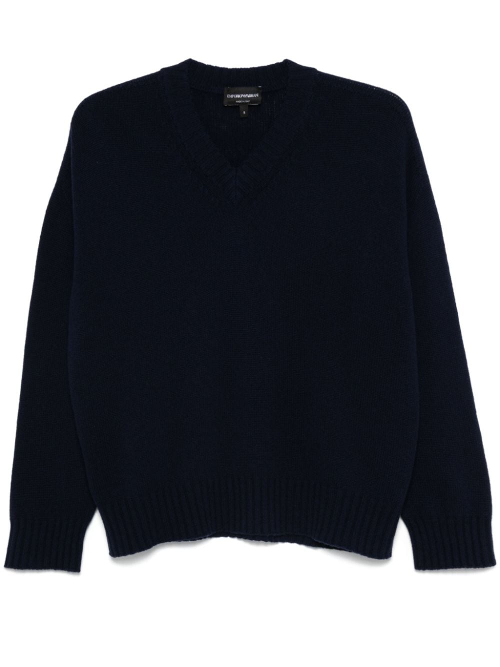 Wool v-necked sweater