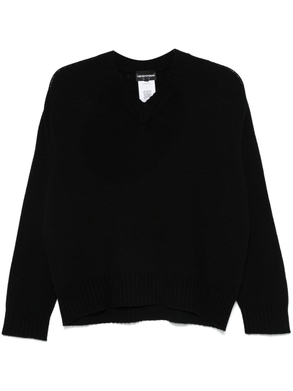 Wool v-necked sweater