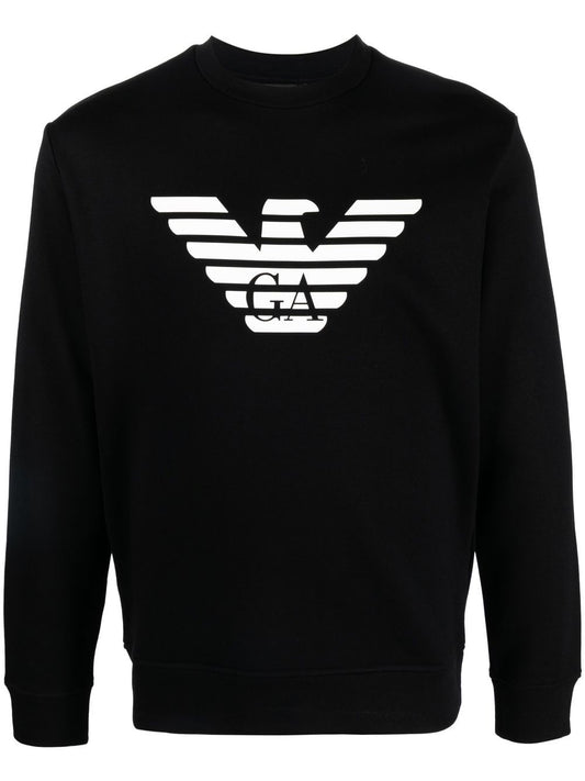 Logo cotton blend sweatshirt