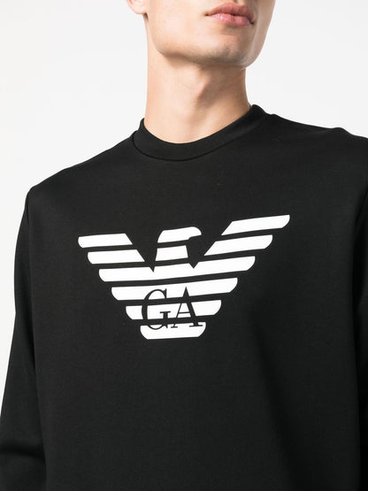 Logo cotton blend sweatshirt