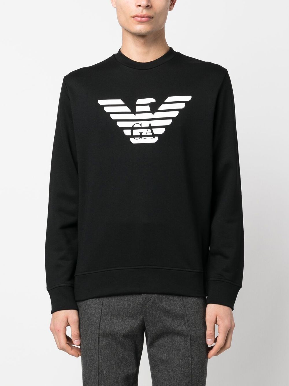 Logo cotton blend sweatshirt