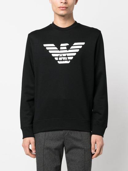 Logo cotton blend sweatshirt