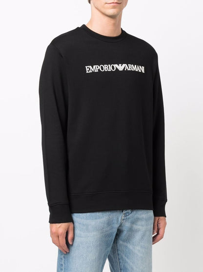 Logo cotton blend sweatshirt