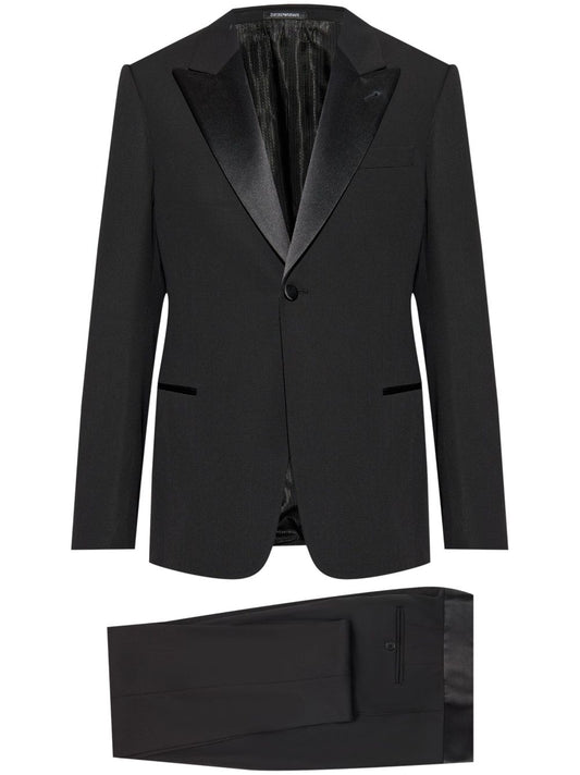 Wool tuxedo suit