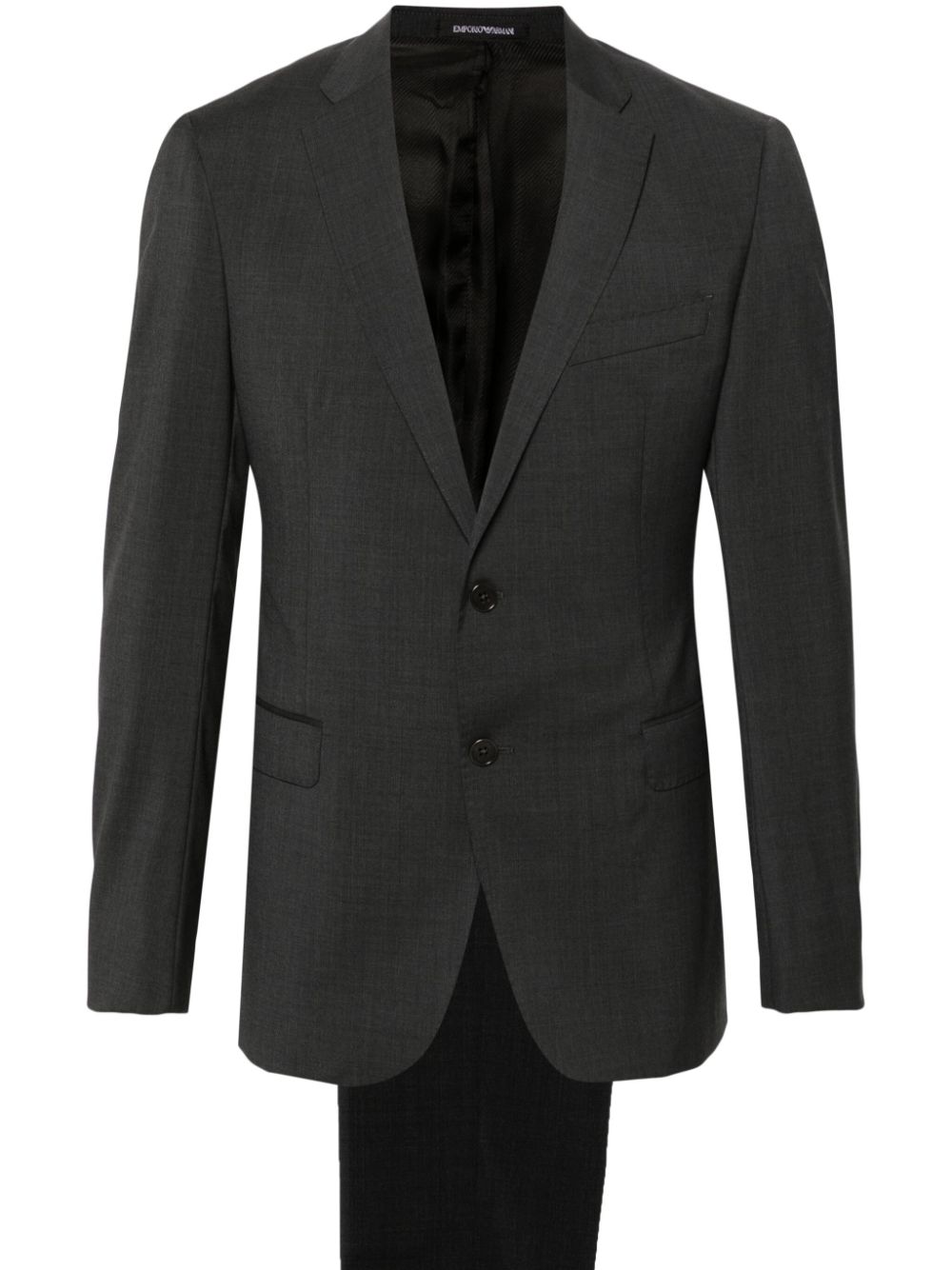 Single-breasted wool suit