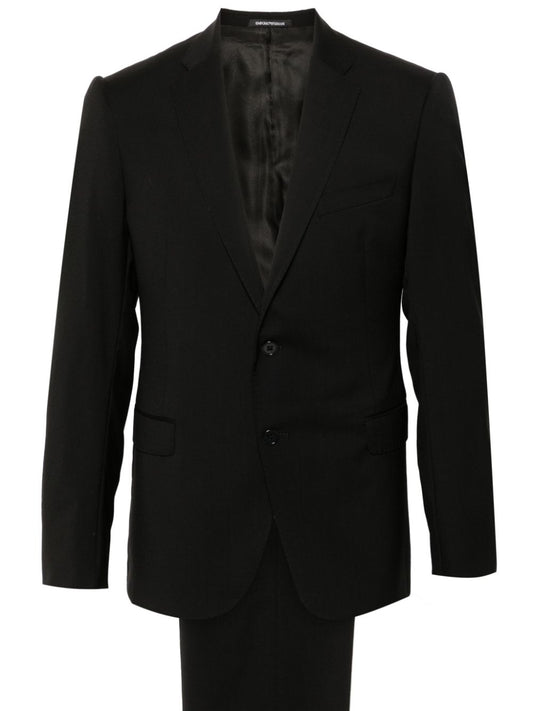 Single-breasted wool suit