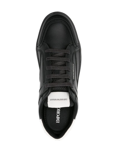 Logo leather sneakers