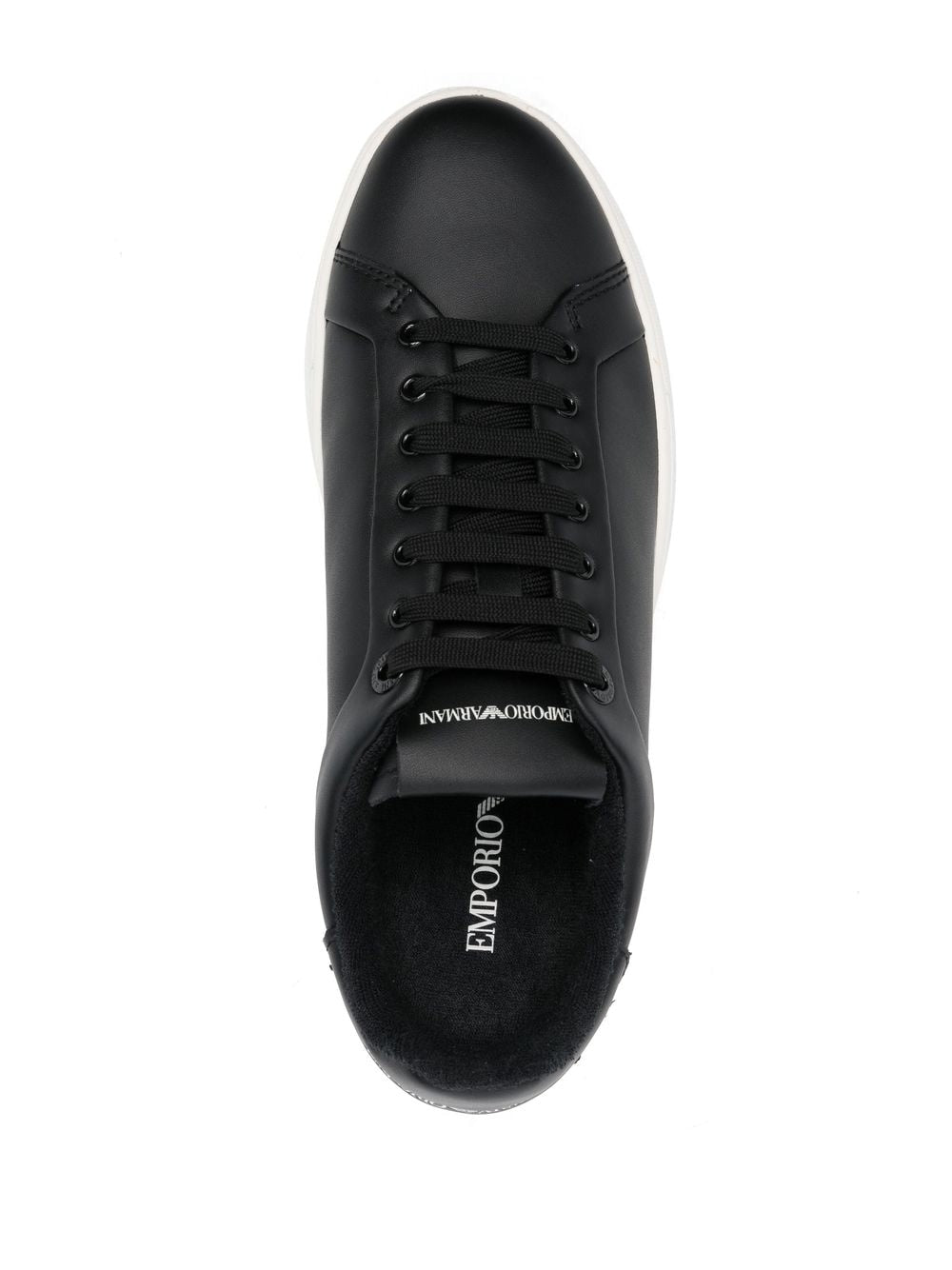 Logo leather sneakers