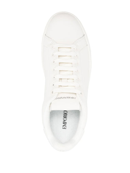 Logo leather sneakers