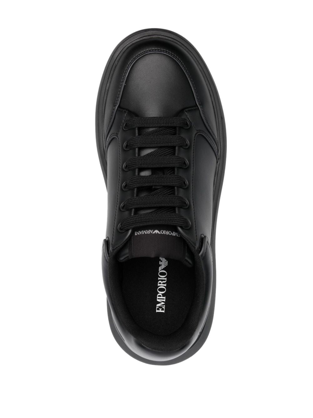 Logo leather sneakers