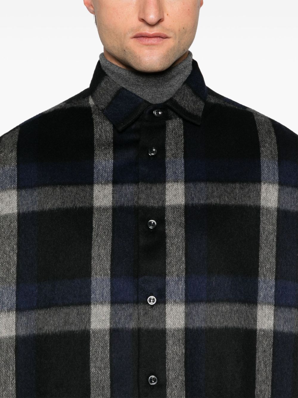 Wool blend shirt