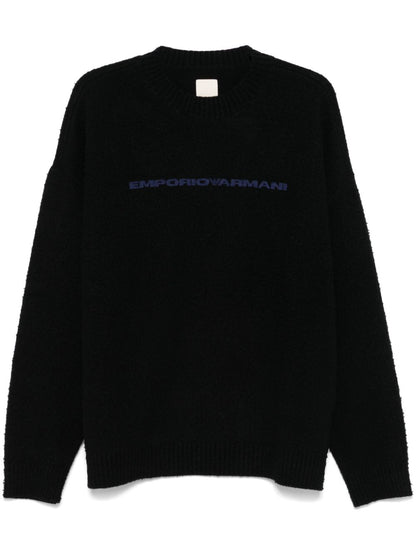 Logo wool sweater