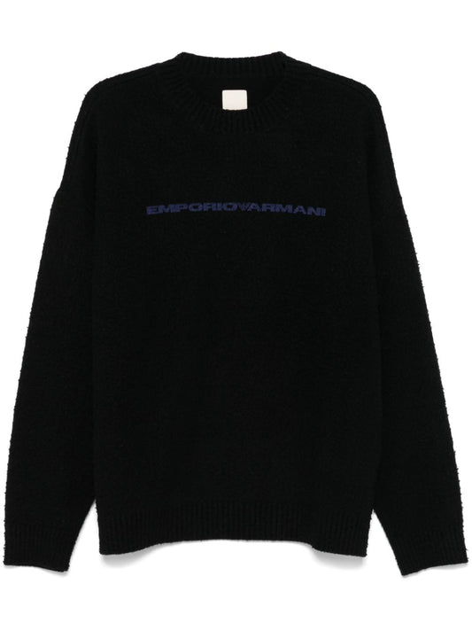 Logo wool sweater