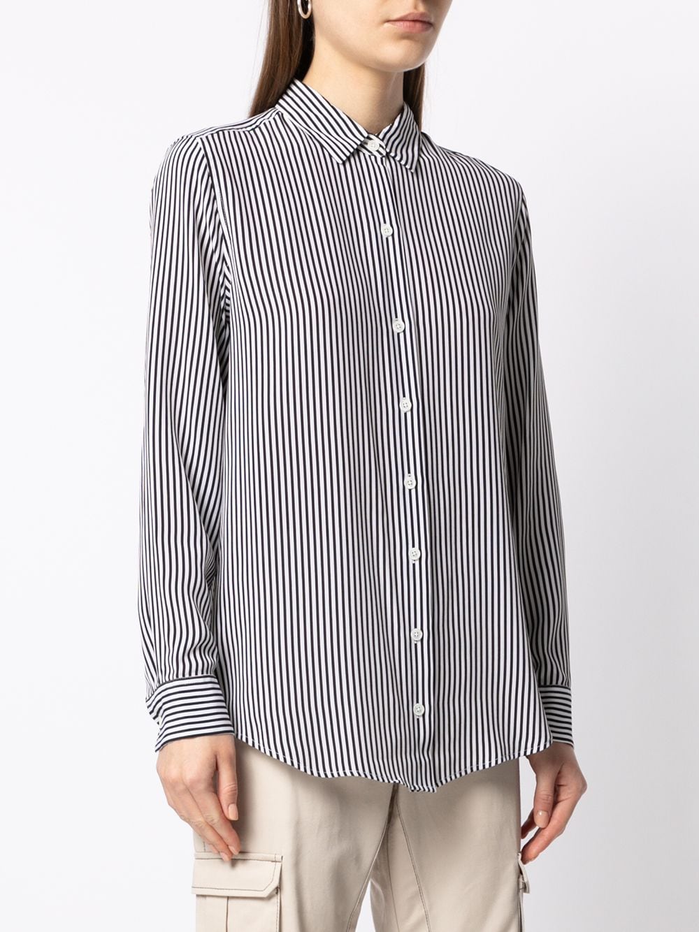 Striped silk shirt