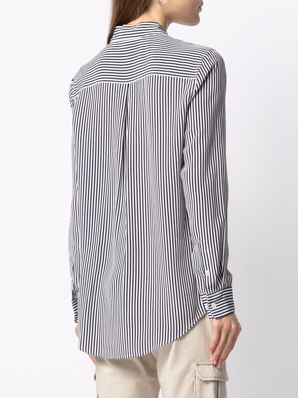 Striped silk shirt