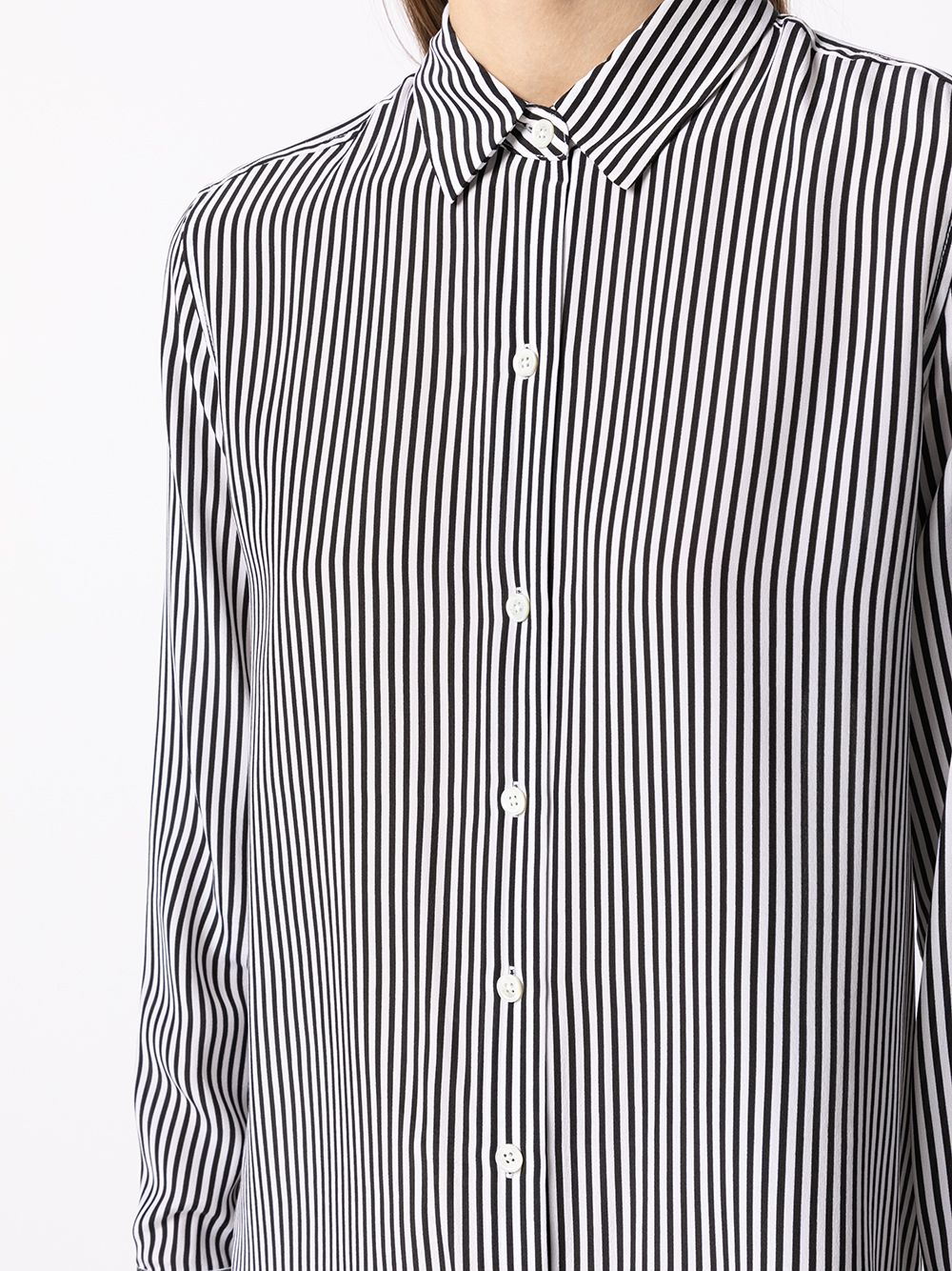 Striped silk shirt