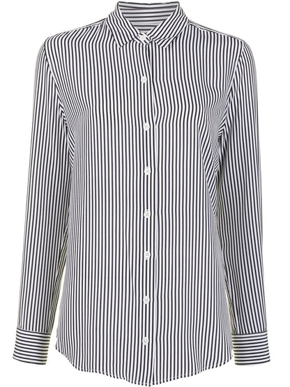 Striped silk shirt