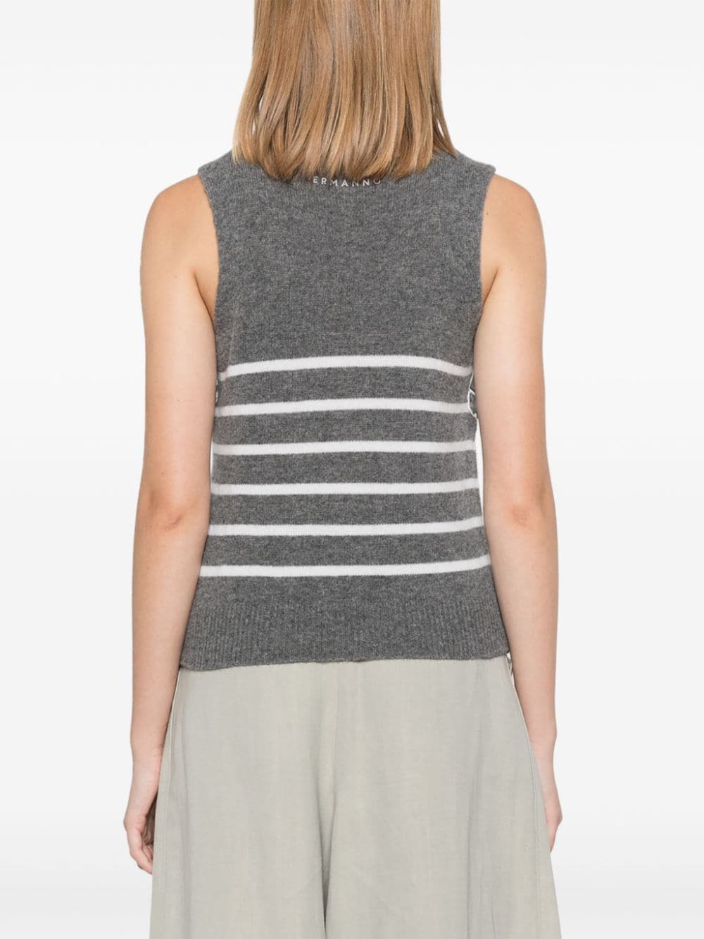 Wool striped top