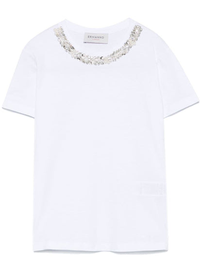 Embroidered cotton t-shirt