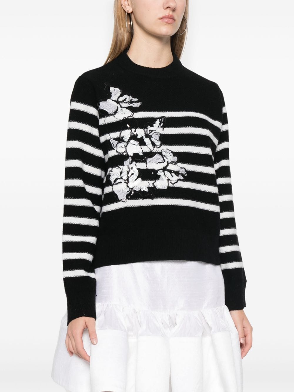 Wool embroidered sweater