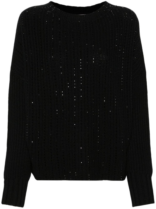 Wool crewneck sweater