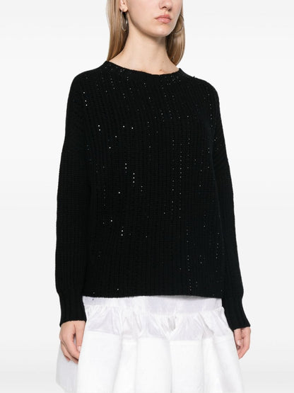 Wool crewneck sweater