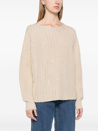 Wool crewneck sweater