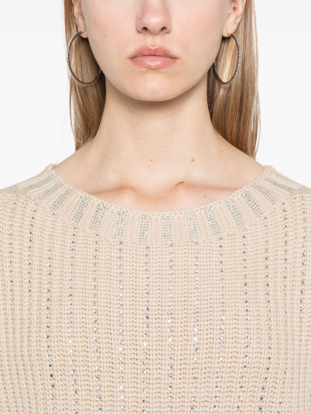 Wool crewneck sweater