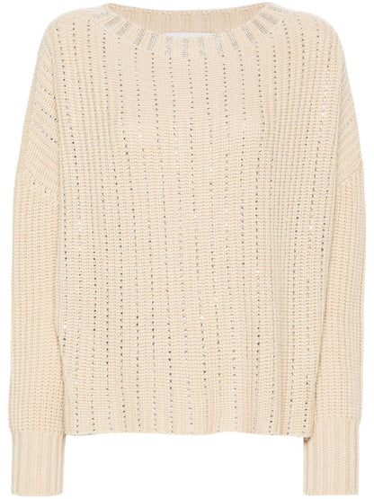 Wool crewneck sweater