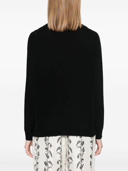 Wool v-necked sweater