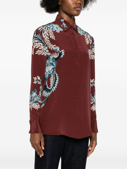 Printed silk shirt