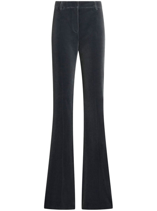 Velvet flared trousers