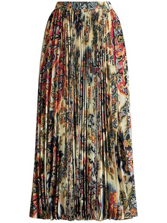 Printed midi skirt