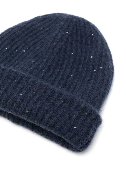 Wool and silk blend beanie