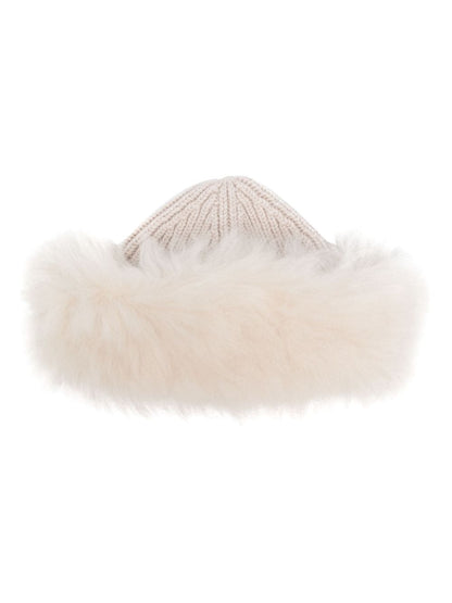 Faux fur beanie