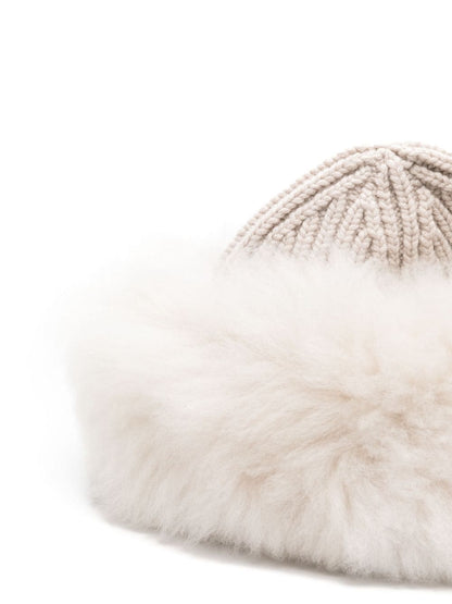 Faux fur beanie