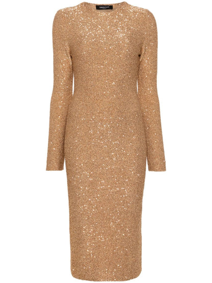 Sequined midi dress