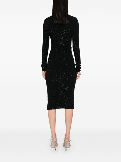 Sequined midi dress