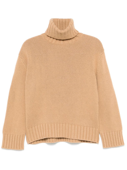 Wool and silk blend turtleneck sweater