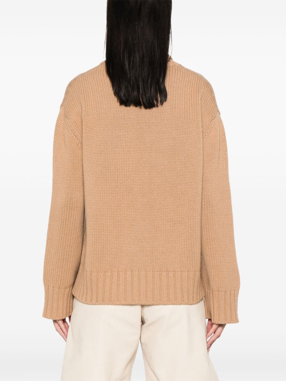 Wool and silk blend turtleneck sweater