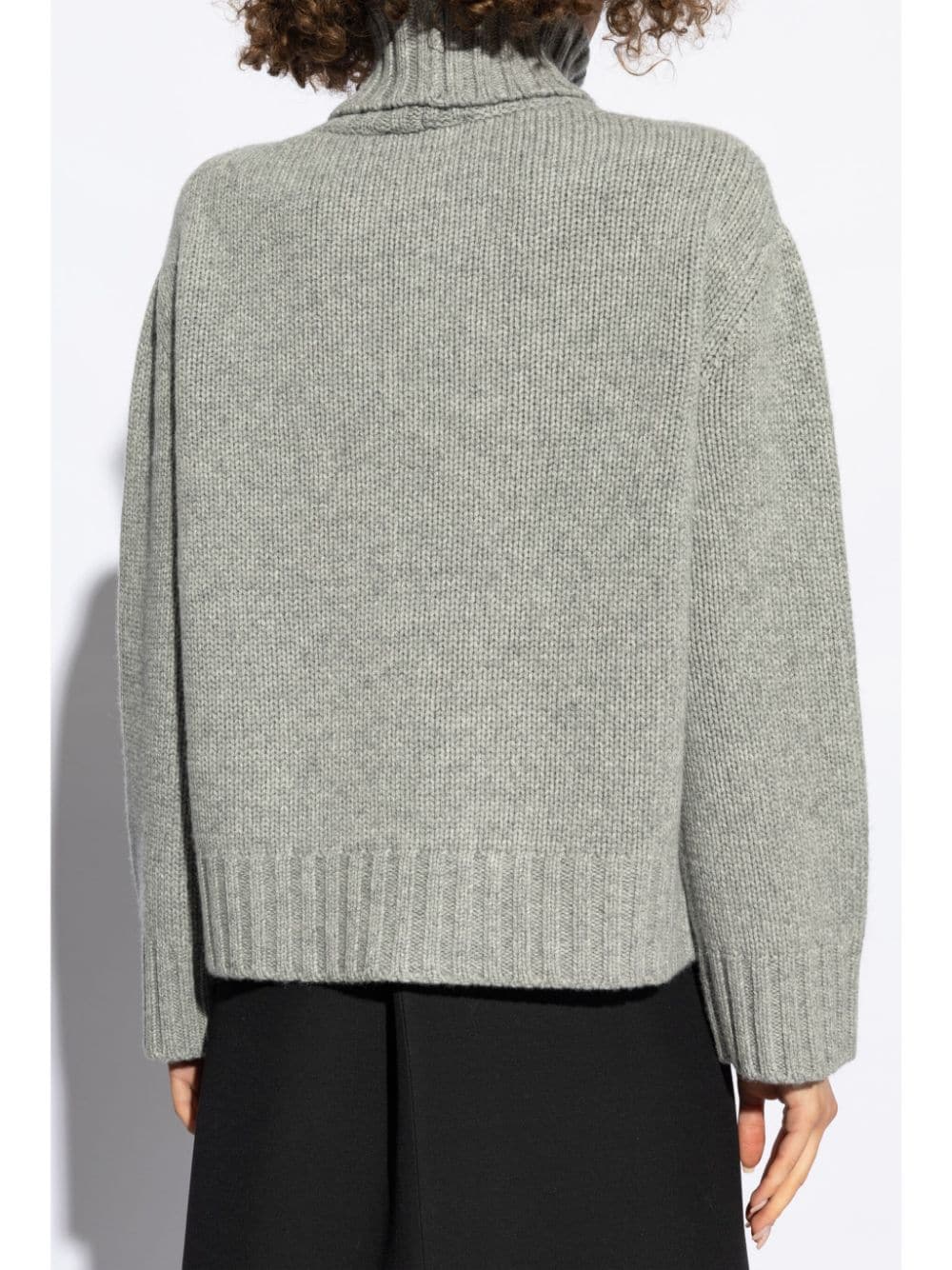 Wool and silk blend turtleneck sweater