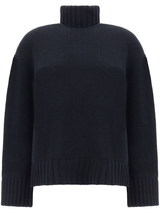 Wool and silk blend turtleneck sweater