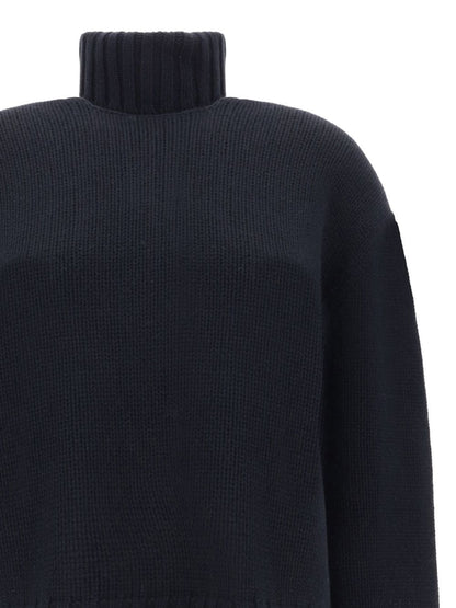 Wool and silk blend turtleneck sweater