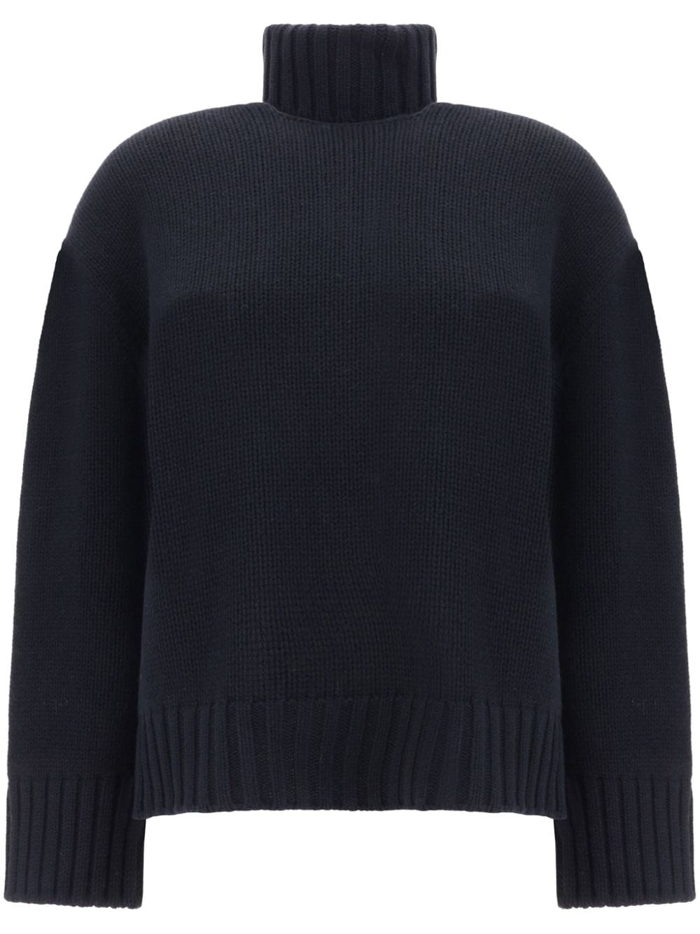 Wool and silk blend turtleneck sweater