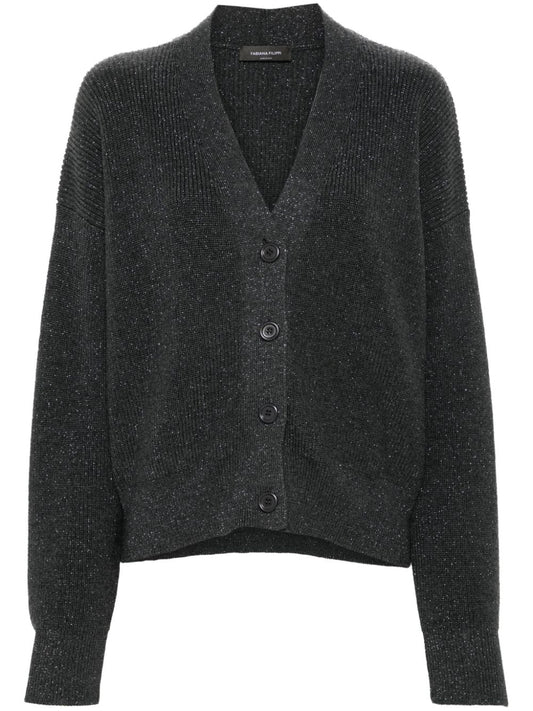 Wool blend cardigan