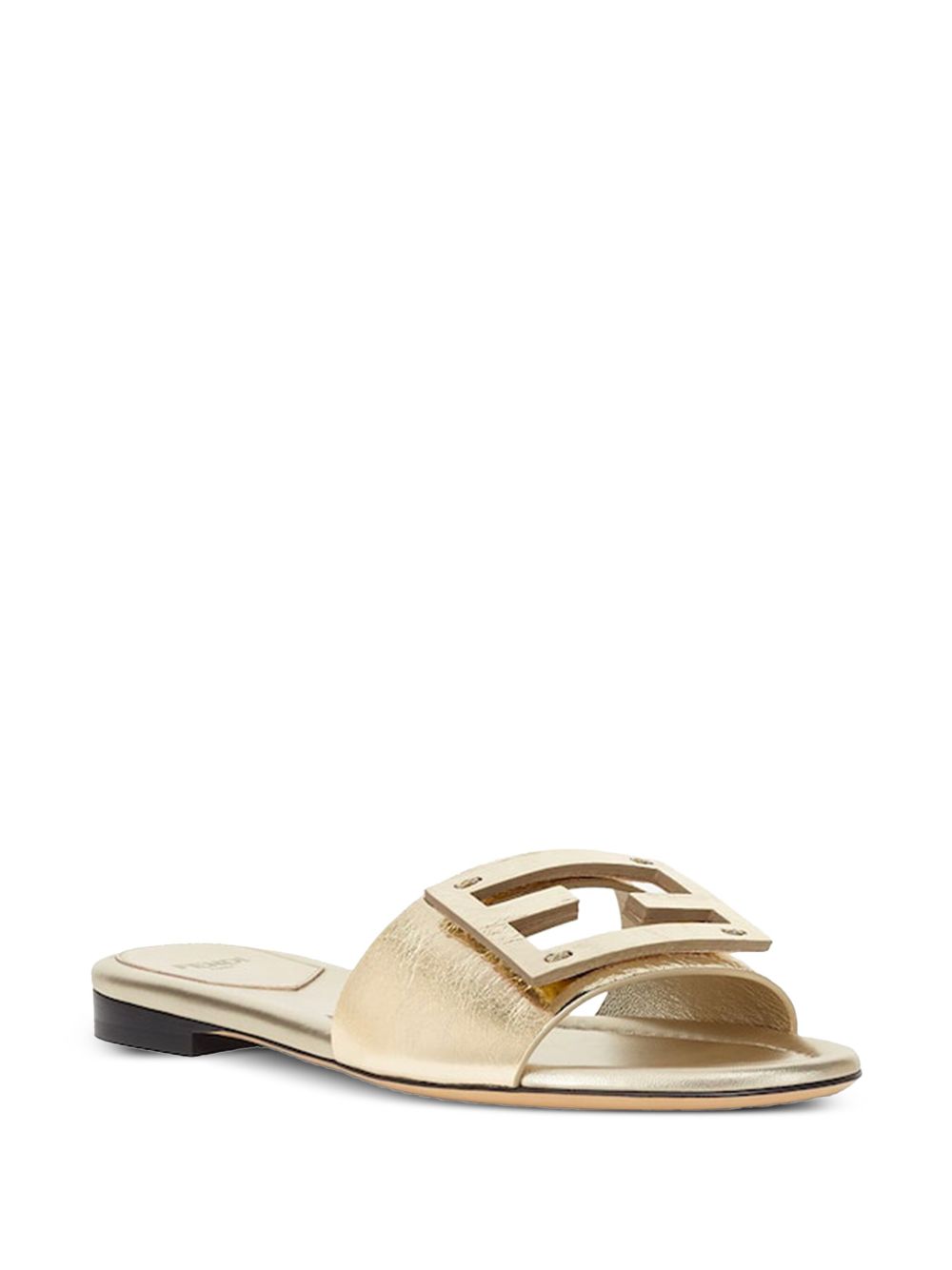 Baguette leather flat sandals